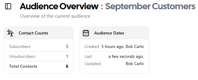Audience Overview