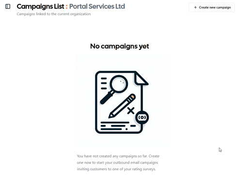 Email Campaigns - No campaigns