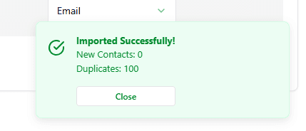 Import - Load Status - Dupes