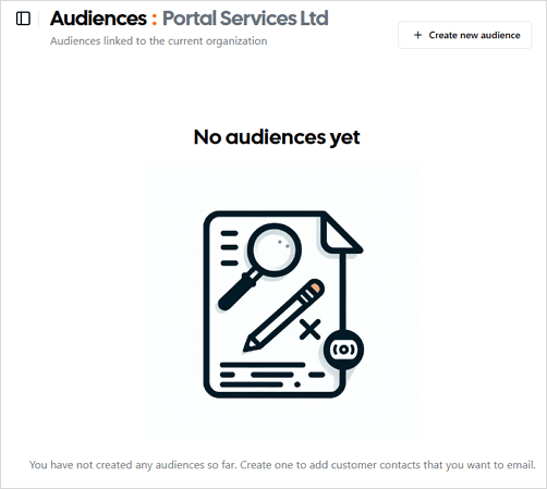 Email Campaigns - No Audiences