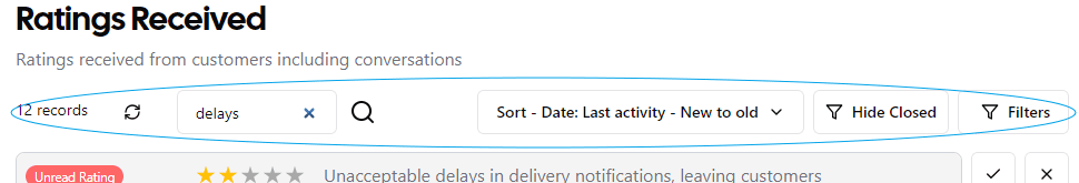 Search, Sort, Filter