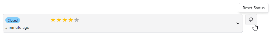Single Rating - closed example
