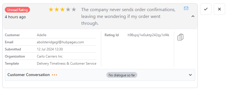 Single Rating - collapsed