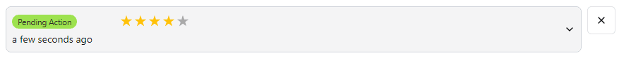 Single Rating - pending example