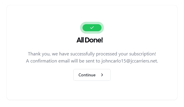 Stripe Checkout Success