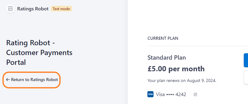 Customer payments portal