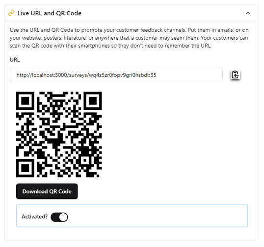 Survey URL